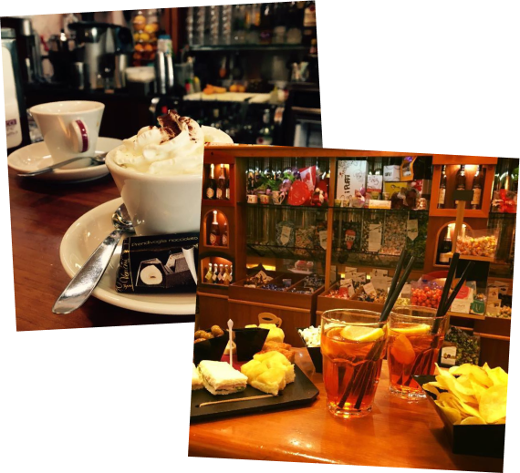 caffetteria e cocktail nel caffè pietra ligure